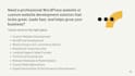 do custom website development as full stack developer