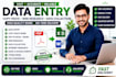 do data entry, copy paste and web research