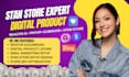 setup stan store, stan store marketing, stan store design, payhip, payhip store