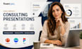 create consulting presentation design strategy deck advisory PPT