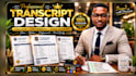 design professional college, high school, and university transcript templates