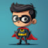 make superhero cartoon character