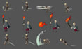 make pixel art animations pixel background sprite sheet video games character