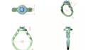 create custom solitaire and bridal set engagement ring cad models and 3d stl