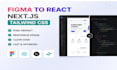 figma to react next js tailwind CSS