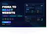 convert figma design to react website using tailwind CSS