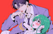 draw anime couple illustration