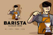 design a custom coffee brand logo with professional style