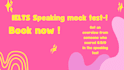 conduct a realistic ielts speaking mock test and coaching session