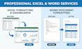 convert PDF to word or excel in 2 hours with  accuracy
