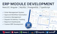 develop erp modules using nestjs, angular and mysql