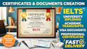 replicate any document, certificate, degree, ielts, school diploma, statement