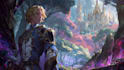paint a character illustration in a fantasy world