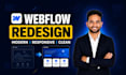 redesign your webflow website with a modern responsive layout