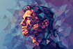 create a professional low poly portrait