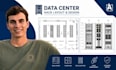 data center rack layout, server room cad drawing, rack elevation drawing