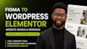 convert figma design to wordpress elementor website