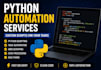 develop python automation scripts, bots and web scrapers