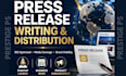 write and distribute a professional press release for media coverage