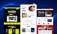 create a responsive wordpress landing page and complete website