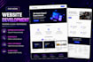 build luxury website design and development with website content
