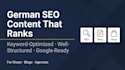 write professional german blog posts and SEO articles