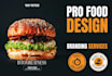 design restaurant menu board, digital menu board