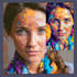 draw abstract painting art or color abstract art
