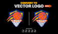 manually vectorize your logo in high quality