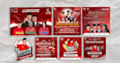 design aesthetic social media posts and feed templates