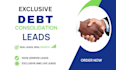 generate debt consolidation leads via google and facebook ads