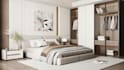 do 3d interior design for dining, bedroom, living room