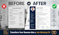 write and upgrade your resume, cv, cover letter, linkedin