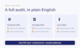 do an in depth local SEO audit with a clear action plan