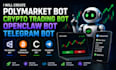 create polymarket bot, crypto trading bot, openclaw bot, telegram bot
