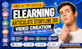 do online course video narrative training elearning course articulate rise 360