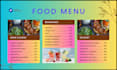 provide restaurant menu data entry and design