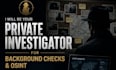 be private investigator for background checks and osint