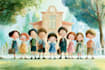 watercolor children book illustration