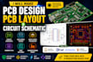 make pcb design, pcb layout, and circuit schematic