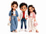 create 3d chibi, stylized cartoon, and ai artwork