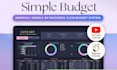 design editable excel or google sheets budgets or invoice templates
