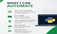automate tasks and create python scripts