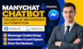 build manychat chatbot facebook messenger automation lead generation bot