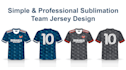create professional custom sublimation jersey designs