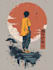 do a japanese t shirt illustration