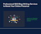 write SEO blog posts and ai content writing that ranks on google