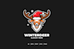 design a unique christmas logo with holiday magic