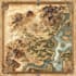 draw a detailed hand drawn fantasy map