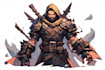 paint custom character design, game character, concept